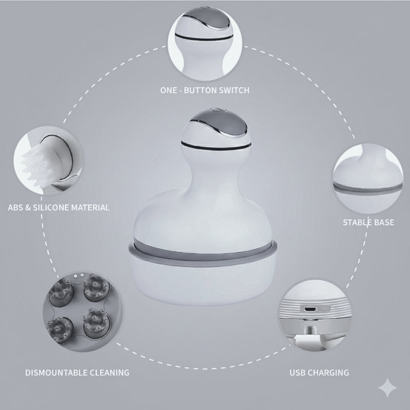 Electric Scalp Massager | Hair Growth | Deep Massage | Rechargeable - New