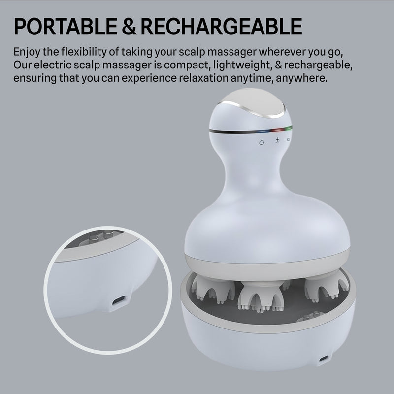 Electric Scalp Massager | Hair Growth | Deep Massage | Rechargeable - New