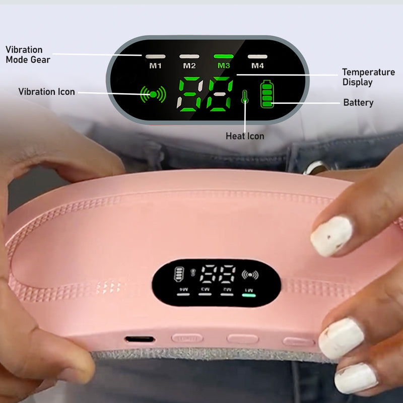 Maya's Dynamic Heat & Massage Therapy for Period Cramps | 1 Year Warranty | Upgraded