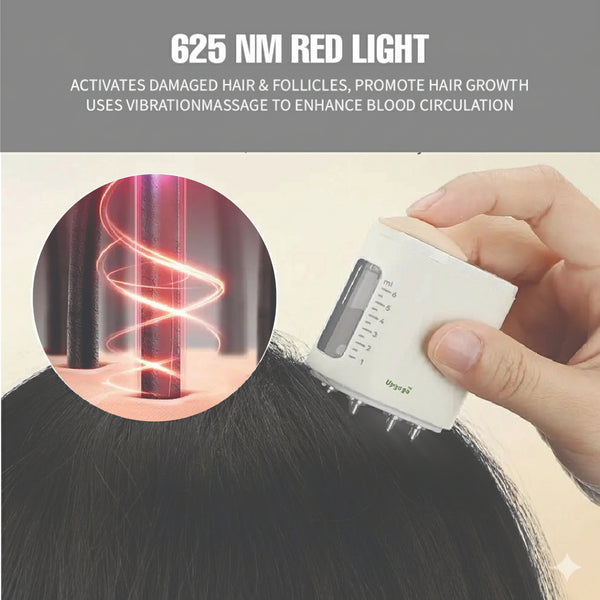 Upyogaa Red Light Therapy Electric Scalp Massager & Hair Oil Applicator | 1 Year Warranty