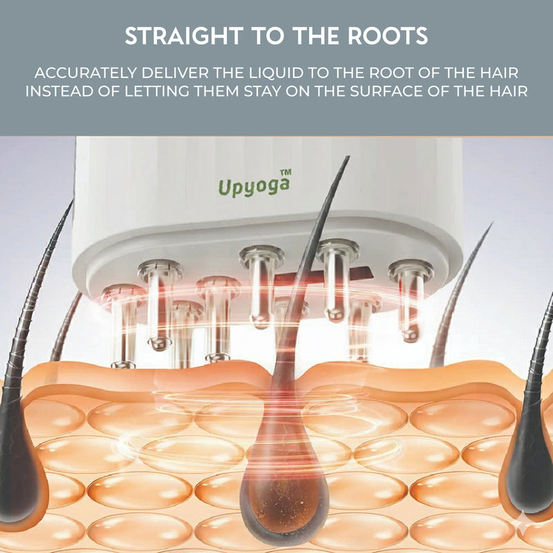 Upyogaa Red Light Therapy Electric Scalp Massager & Hair Oil Applicator | 1 Year Warranty