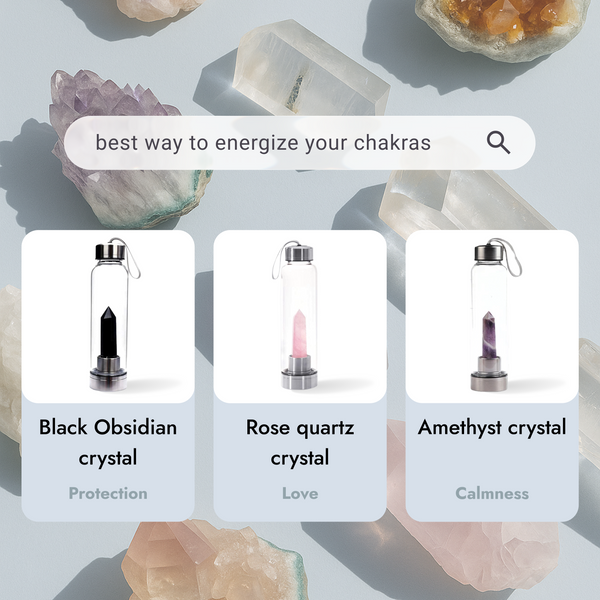 Gemstones Energy Crystal Bottle