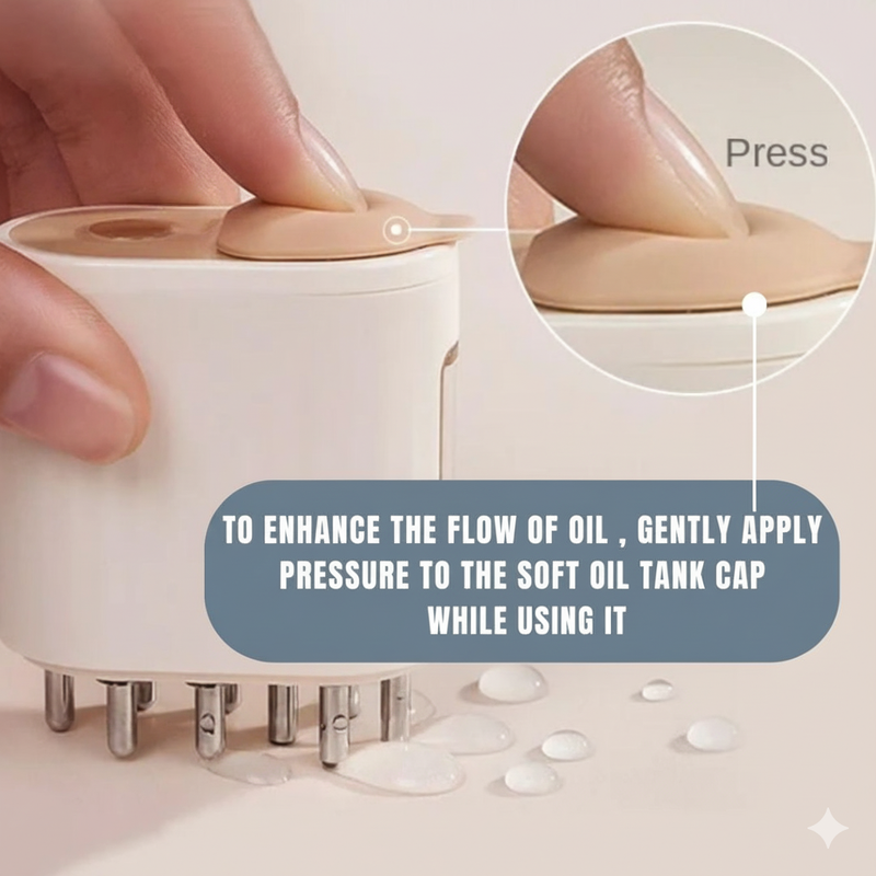 Upyogaa Red Light Therapy Electric Scalp Massager & Hair Oil Applicator | 1 Year Warranty