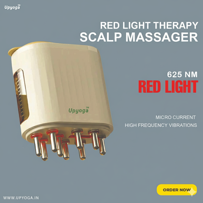Upyogaa Red Light Therapy Electric Scalp Massager & Hair Oil Applicator | 1 Year Warranty
