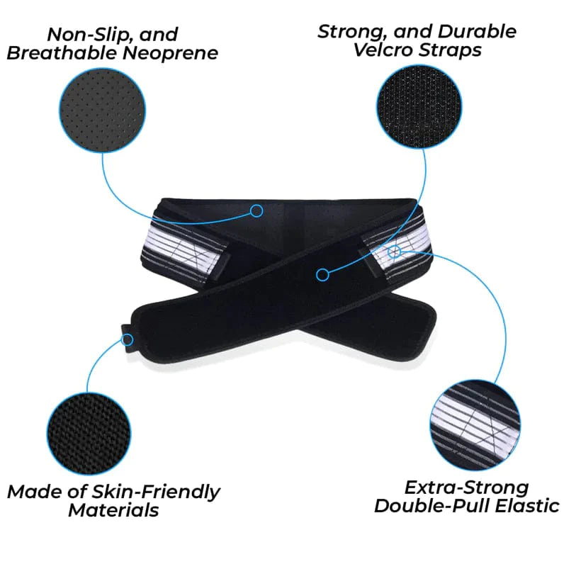 Sacroiliac SI Joint Hip Belt – Relief For Sciatica & Lower Back Pain | Anti-Slip