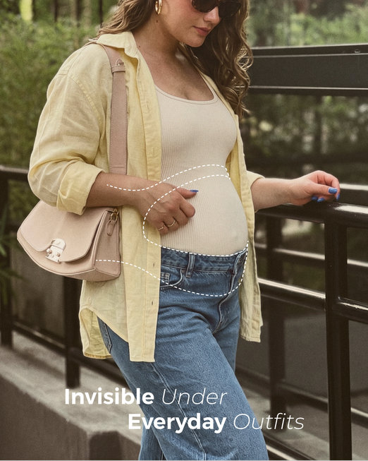 Upyogaa Pregnancy Belly Band| Invisible pregnancy belt with Ergonest support for the back, abdomen and waist, plus air-hole ventilation| 1 year Warranty