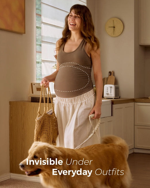 Upyogaa Pregnancy Belly Band| Invisible pregnancy belt with Ergonest support for the back, abdomen and waist, plus air-hole ventilation| 1 year Warranty