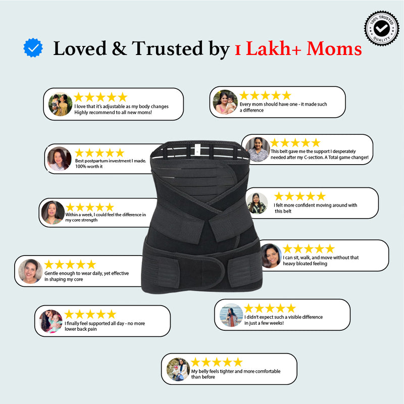 Upyogaa 3-in-1 Medical-Grade Postpartum Belly Band | 1 Year Warranty