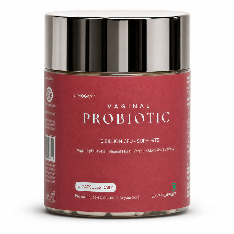 Upyogaa Vaginal Health Probiotic – 10 Billion CFU | 60 Veg Capsules