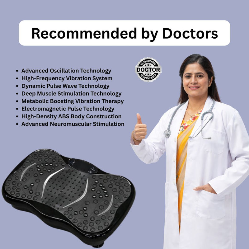 Upyogaa Vibration Plate | Fitness Platform Exercise Machine | Vibrating Lymphatic Drainage Shaking | Full Body Shaker Workout Vibrate Stand Shake Board | Sport Gym for Weight Loss Fat Burner for Women Men| 1 Year Warranty