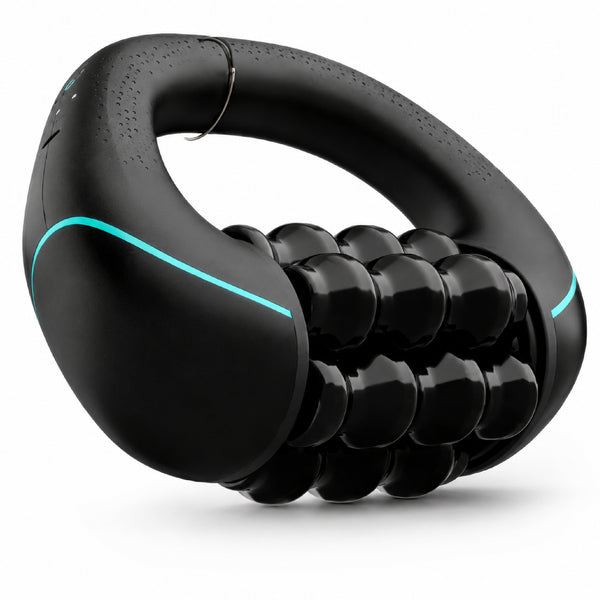 Upyogaa Electric Handheld Rolling Massager – Percussive Deep Tissue Muscle Massager for Back, Shoulders, Legs & Full Body | 3-Speed Recovery Massager | Black  |  1-Year Warranty
