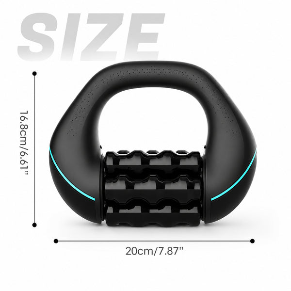Upyogaa Electric Handheld Rolling Massager – Percussive Deep Tissue Muscle Massager for Back, Shoulders, Legs & Full Body | 3-Speed Recovery Massager | Black  |  1-Year Warranty