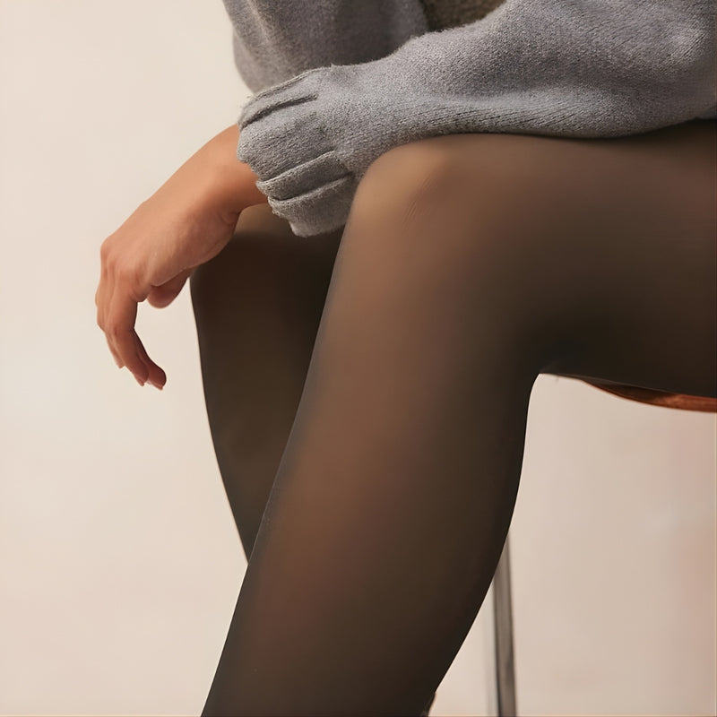 Upyogaa Fur Lined Sheer Translucent Stockings | Upgraded