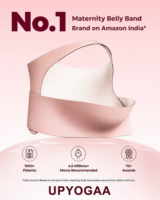 Upyogaa Pregnancy Belly Band| Invisible pregnancy belt with Ergonest support for the back, abdomen and waist, plus air-hole ventilation| 1 year Warranty