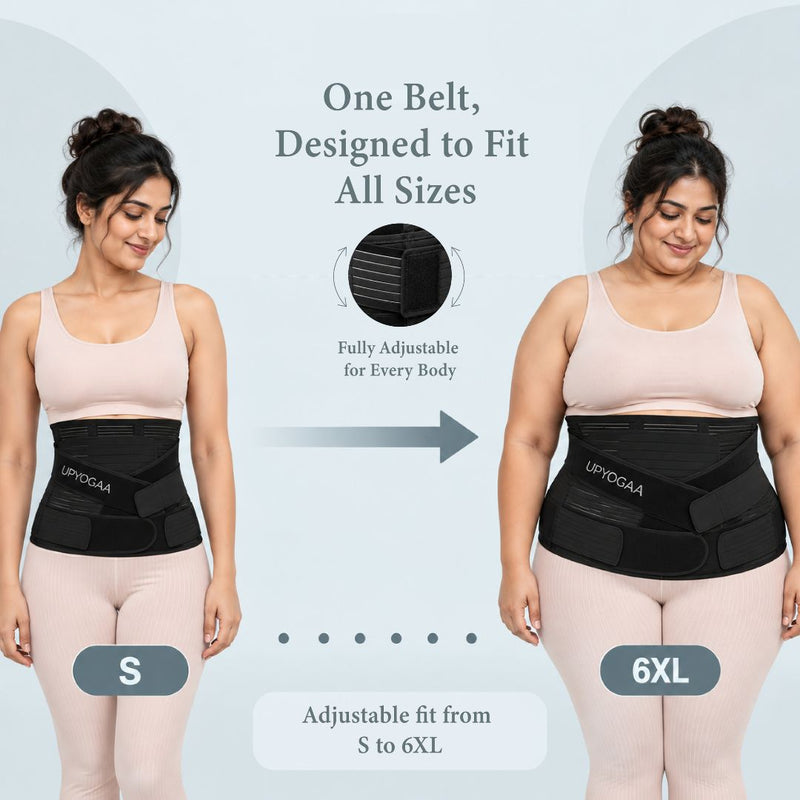 Upyogaa 3-in-1 Postpartum Belly Belt Designed With Medical-Grade Fabric | Breathable | Skin Friendly| 1 Year Warranty