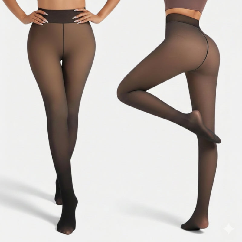 Upyogaa Fur Lined Sheer Translucent Stockings | Upgraded