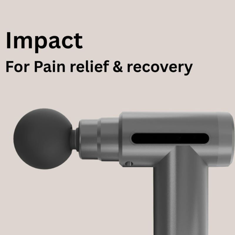 Upyogaa Deep Tissue Massage Gun, 3000mAh Battery, 6-Speed Intensity, Silicon Round Head, Full Body Gun Massager | 1 Year Warranty