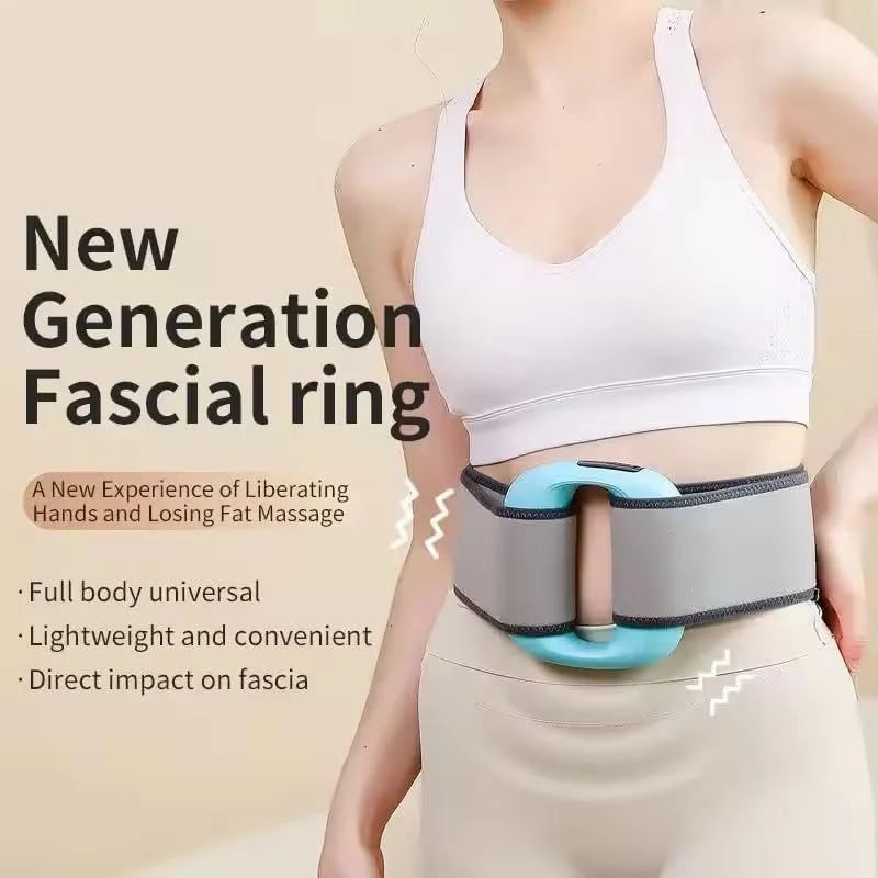 Belly Fat Burner Electric Abdominal Slimming Belt with Vibration & Heat, Belly Massager & Muscle Stimulator Belt for Stomach Toning, Body Shaper Fitness Belt for Men & Women Home Use | 1 year Warranty