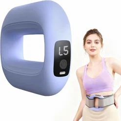 Belly Fat Burner Electric Abdominal Slimming Belt with Vibration & Heat, Belly Massager & Muscle Stimulator Belt for Stomach Toning, Body Shaper Fitness Belt for Men & Women Home Use | 1 year Warranty