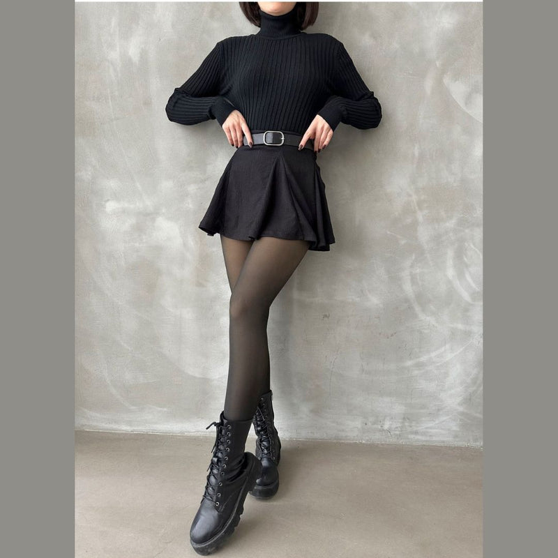 Upyogaa Fur Lined Sheer Translucent Stockings | Upgraded