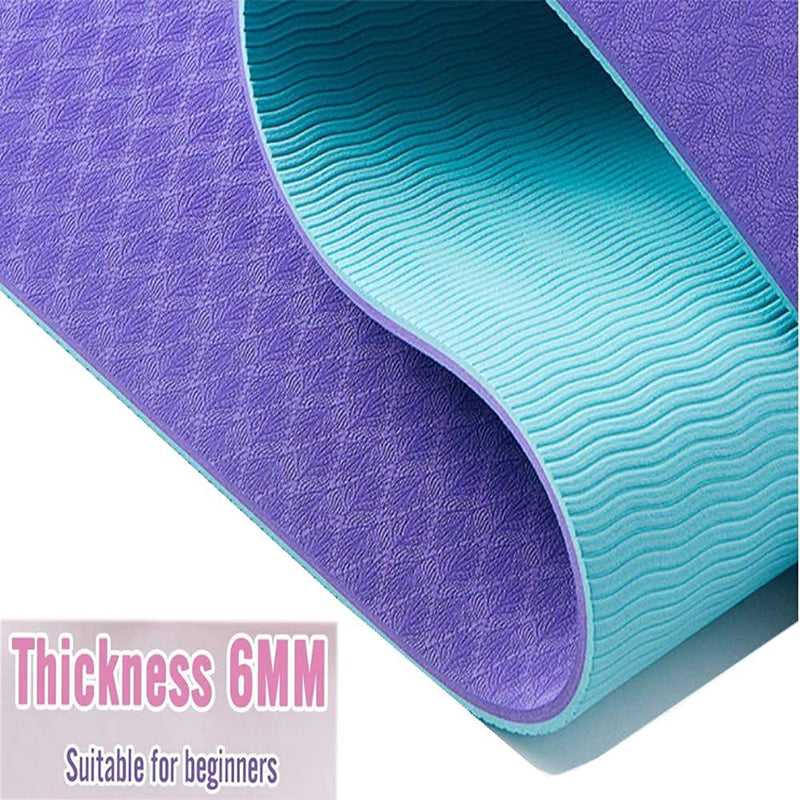 Premium Dual Colour Yoga Fitness Mat Assorted Colors