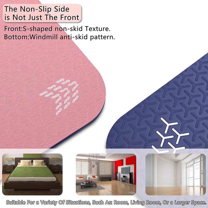 non slip side yoga mat-upyoga