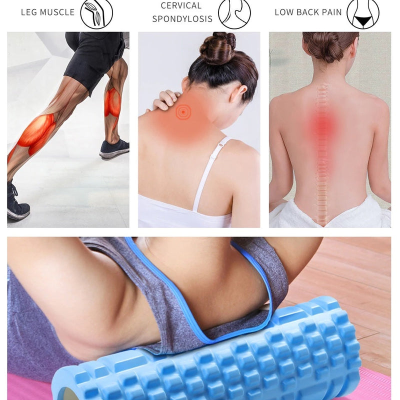 Core Balance Foam Roller For Deep Tissue Muscle Massage, Trigger Point Grid Sports Massager, Fitness Gym Physio